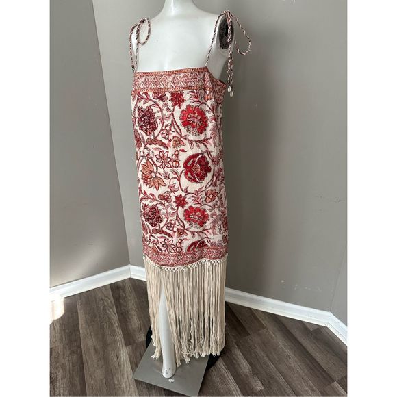 ZIMMERMANN Vitali Fringe Maxi Dress in Cotton - Picture 9 of 16